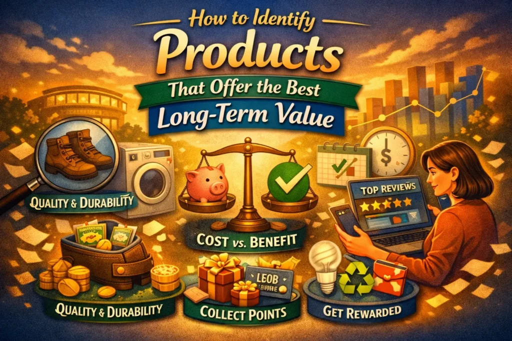 A shopper carefully compares product features, durability, and quality to choose an item that delivers the best long-term value and reliable performance.