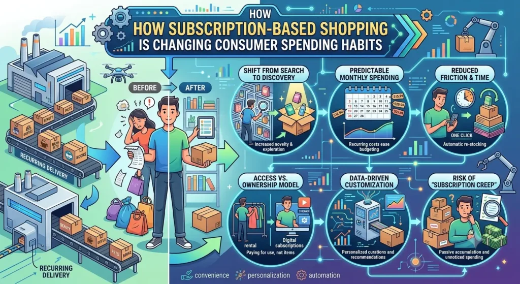 Illustration representing conscious consumer choices through ethical, sustainable, and informed purchasing decisions.