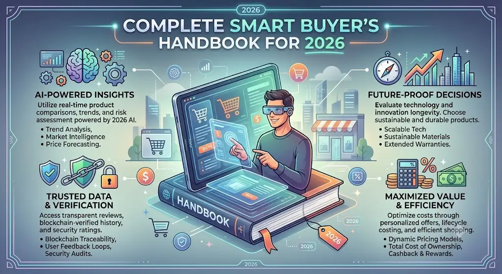 Complete Smart Buyer's Handbook for 2026, featuring modern shopping insights, product research tools, and strategies for making informed purchasing decisions.
